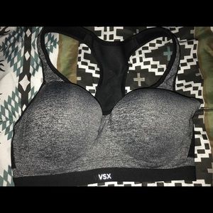 VS Black & Gray Sport Bra